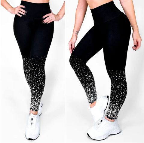 Galaxy Black Leggings with Shaping & Durability | Not Just Wear