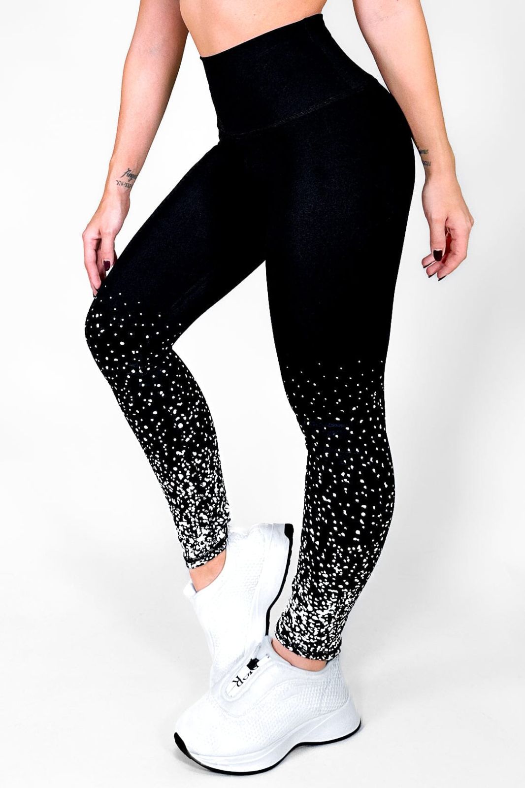 Galaxy Black Leggings with Shaping & Durability | Not Just Wear