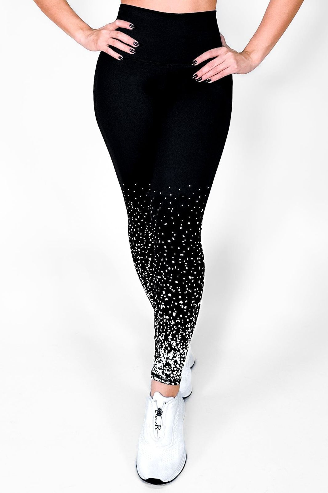 Galaxy Black Leggings with Shaping & Durability | Not Just Wear