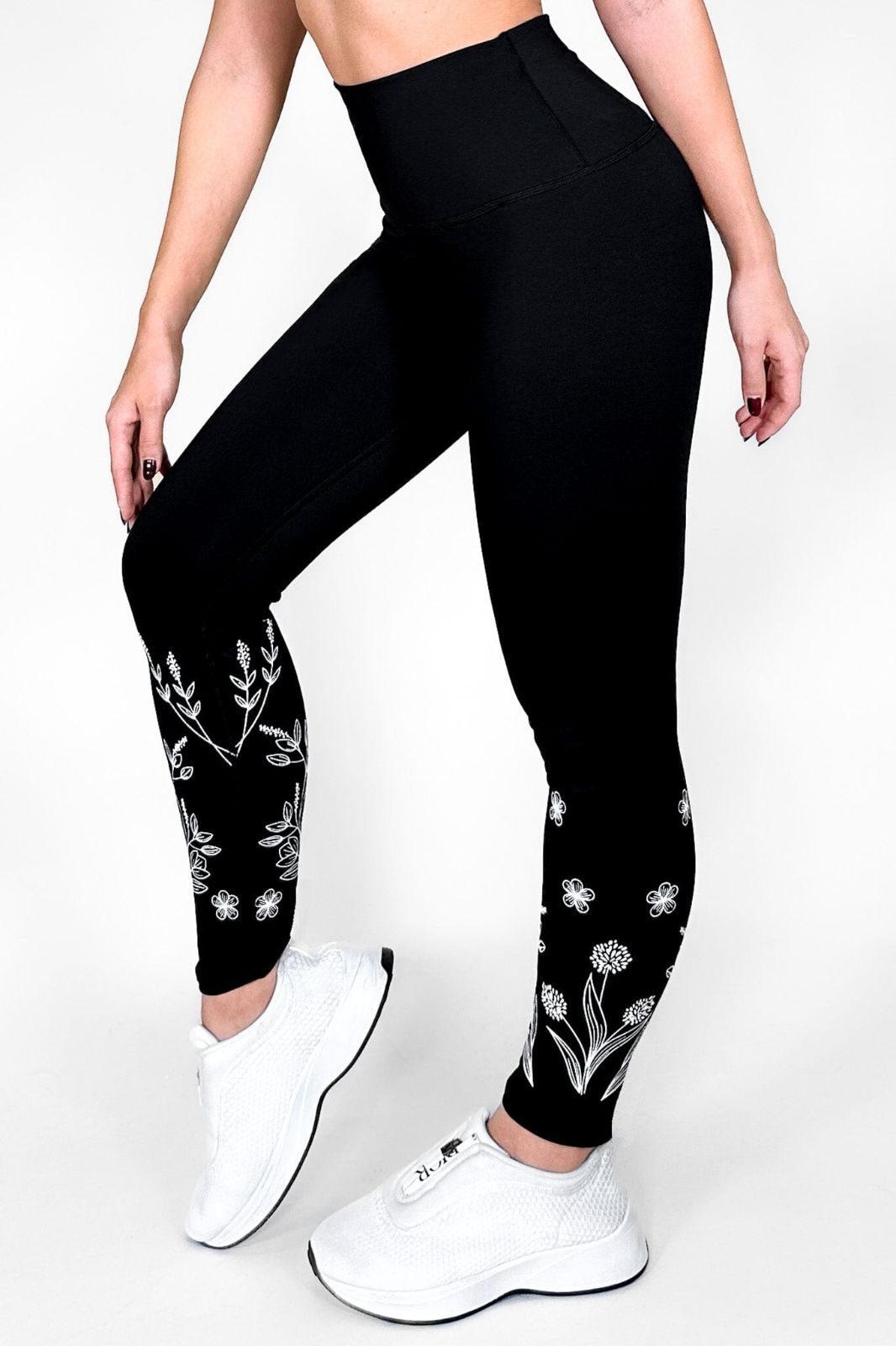 Midnight Bloom Leggings Matte Finish & Performance | Not Just Wear