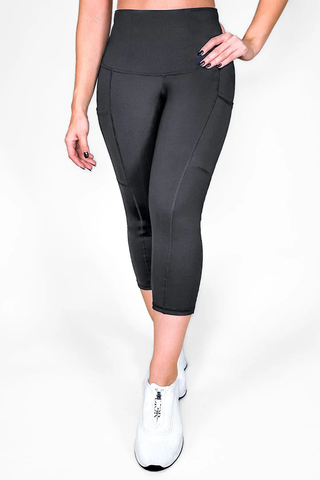 Matte Charcoal Capri Stylish & Comfortable | Not Just Wear