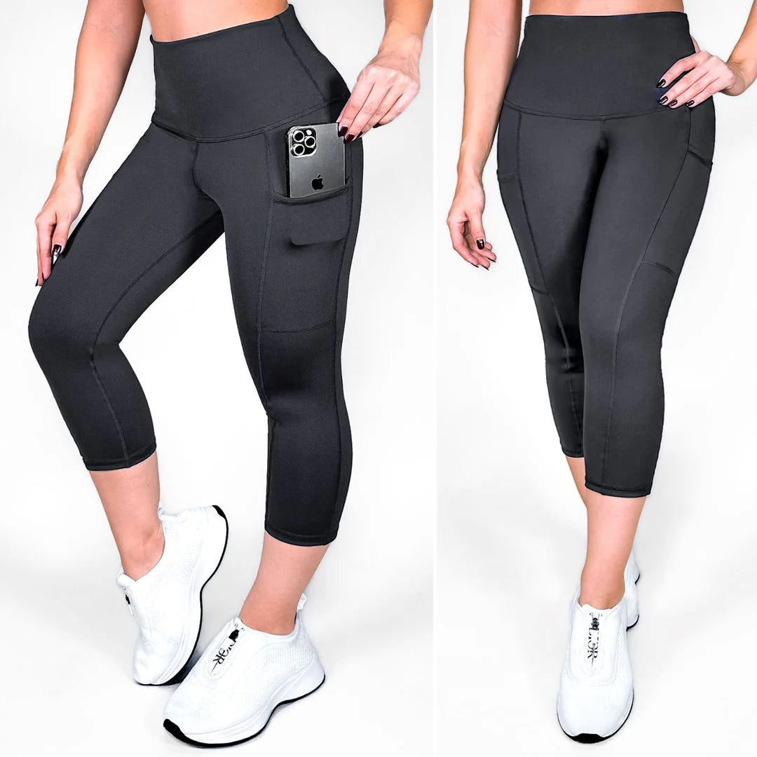 Matte Charcoal Capri Stylish & Comfortable | Not Just Wear