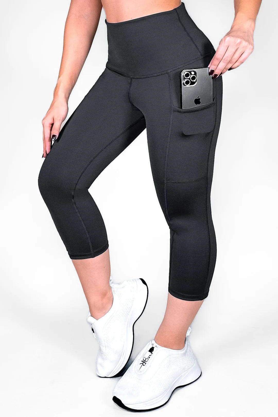 Matte Charcoal Capri Stylish & Comfortable | Not Just Wear