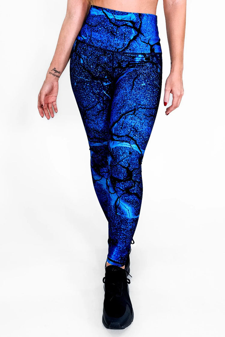 Dark Ocean Leggings - Precision Fit & Fluid-Repellent | Not Just Wear