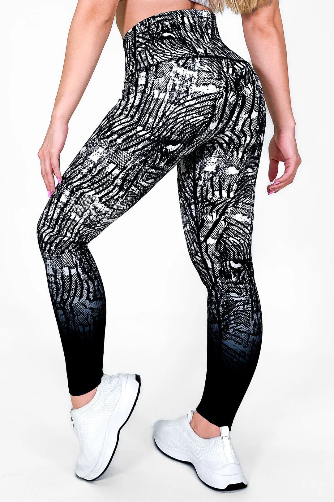 Exotic Black Leggings - Anti-Cellulite Activewear | Not Just Wear