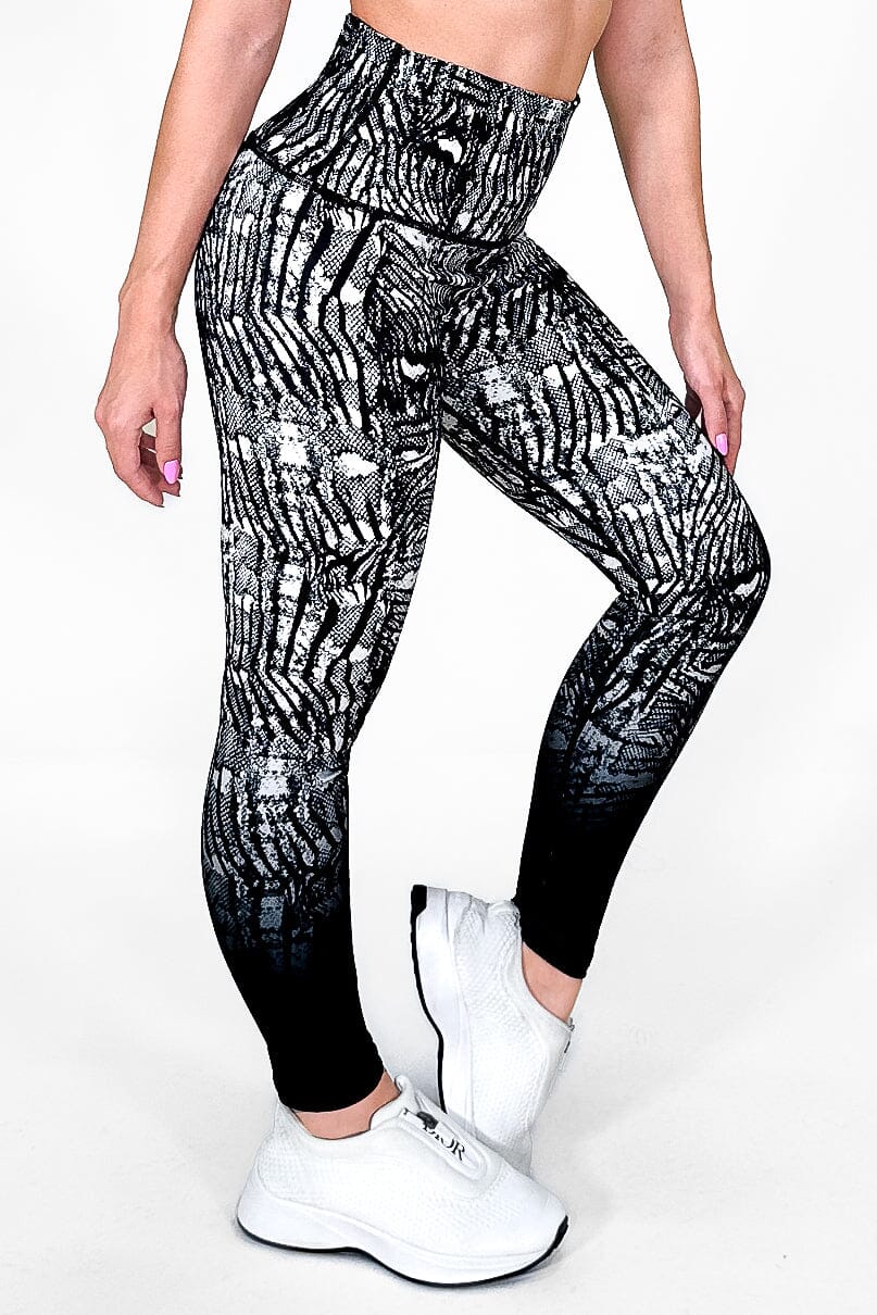 Exotic Black Leggings - Anti-Cellulite Activewear | Not Just Wear