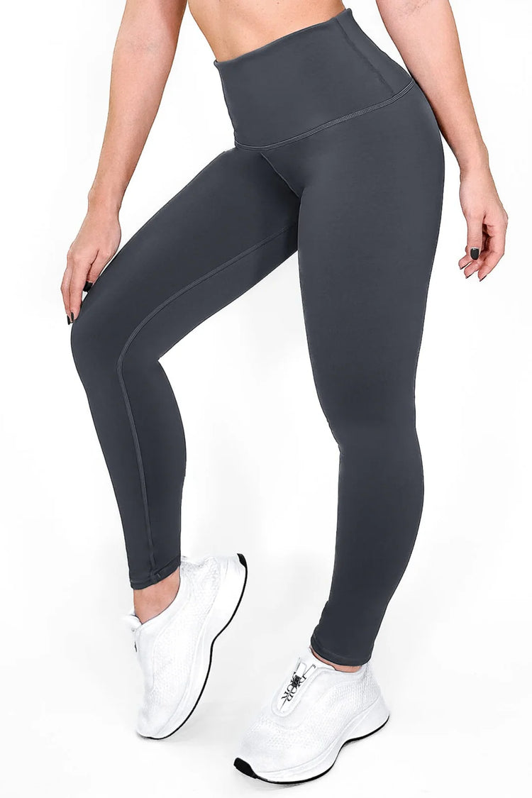 Matte Charcoal Leggings Stylish Activewear | Not Just Wear