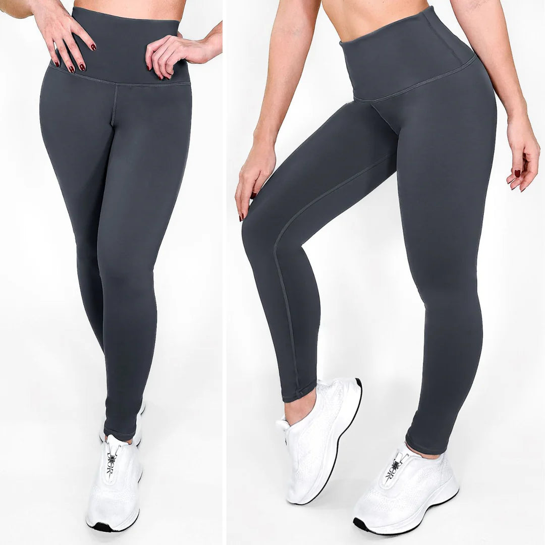 Matte Charcoal Leggings Stylish Activewear | Not Just Wear