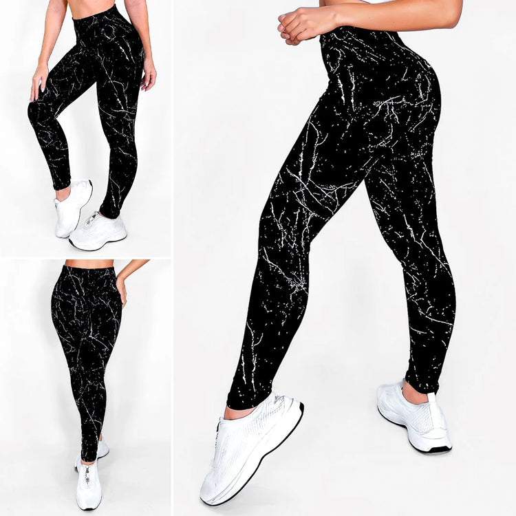 Marble Noir Leggings Anti-Cellulite & Shaping | Not Just Wear