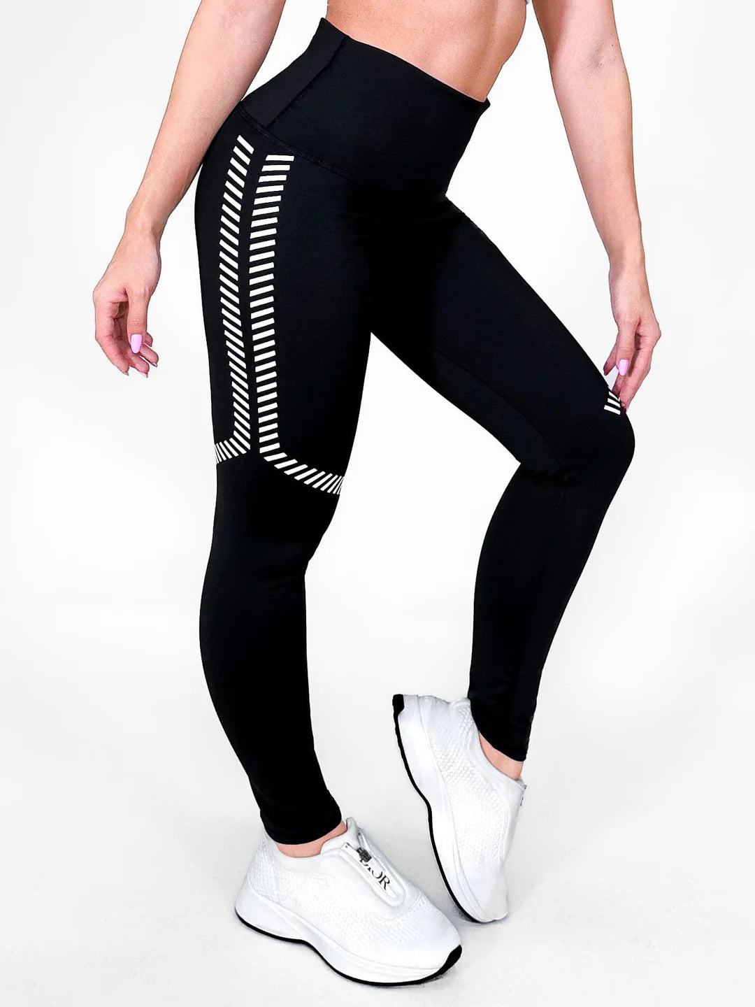 Nascar Black Leggings Premium Comfort & Shaping | Not Just Wear